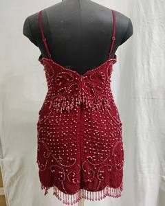 SUPER sassy 2023 New Design Hand Embroidery Hand <b>Beaded</b> Stylish Floor-Length Evening Party Dress for Girls/Ladies ODM Service - Product Image 6