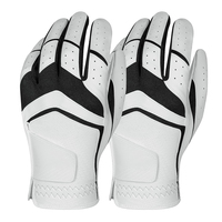 Gants de golf pour hommes en cuir véritable Cabretta de haute qualité, durables, à doigts entiers, antidérapants, extensibles et respirants
