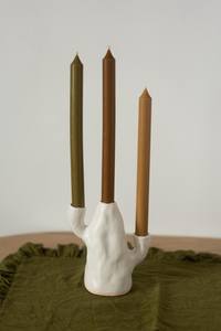 Nordique de haute qualité Table Top Home Decor Bougeoir en céramique 2025 Dernière conception Bougeoir élégant de l'Inde à la vente en gros - Product Image 4