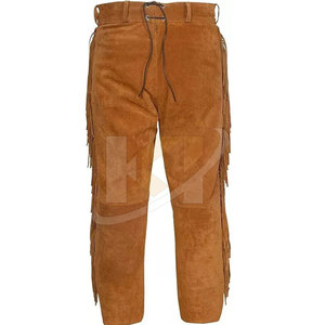 Pantalon en cuir suédé léger pour hommes, vêtements décontractés pantalons pour hommes de qualité supérieure - Product Image 2