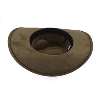 Chapeau de cowboy western en daim à large bord, toutes saisons, style jazz vintage, unisexe, adulte, toutes tailles