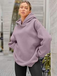 เสื้อมีฮู้ดพิมพ์ลายพัฟแบบยูนิเซ็กซ์เสื้อผ้าสตรีผ้าฟลีซทำจากโฟม3D ขนาดใหญ่ผลิตได้ตามต้องการ - Product Image 5