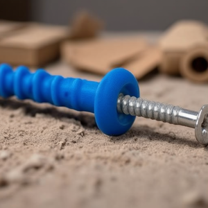 Tassello a incasso in nylon HQ con testa bombata M6x37 per ancoraggio a percussione - Product Image 3