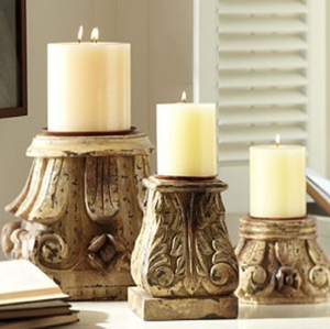 Bougeoirs modernes en bois mosaïque géométrique avec un mélange de bois clair et foncé, disponibles au prix de gros. - Product Image 3