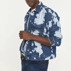 แจ็กเก็ตยีนส์แขนยาวสำหรับผู้ชายเสื้อแจ็กเก็ตยีนส์แฟชั่นสำหรับผู้ชาย - Product Image 5