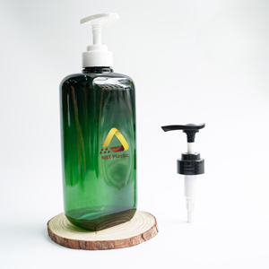 Botella de plástico PET verde de 800ml personalizada para embalaje de productos de cuidado personal - Product Image 4