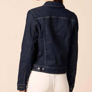 Camisas de lona OEM personalizadas de fabricante, chaqueta vaquera para mujer, ropa informal perfecta para otoño, Chaquetas vaqueras con bolsillo - Product Image 5