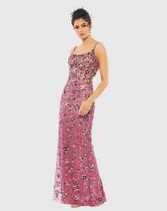 Robe de cocktail pour dames élégantes trompette/sirène respirante longueur genou soirée perles brodées perles découpées antistatique - Product Image 3