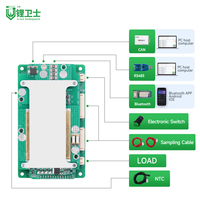 Systèmes de gestion de batterie LWS BMS Lifepo4 16S 20S 60A 80A 100A BMS intelligent pour batterie lithium-ion