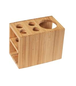 Porte-brosse à dents en bambou 100% durable Organisation de salle de bain élégante facile à nettoyer - Product Image 3