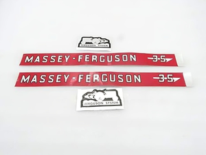 Massey Ferguson 35 Tractor Decal Sticker Transfer Set - Product Image 3