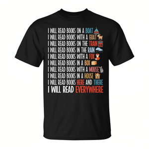 T-Shirt 'Everywhere Reading Book' per Nautica e Viaggi, Elegante e Comoda, Maglietta Promozionale - Product Image 2