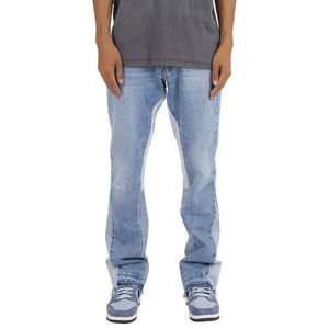 Pantalones vaqueros holgados Vintage Flare para hombre, pantalones vaqueros apilados para hombre, pantalones vaqueros holgados de alta calidad, pantalones vaqueros holgados en blanco para hombre con servicio OEM - Product Image 2