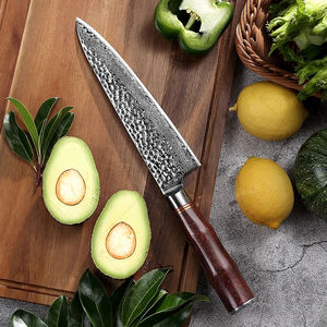 Cuchillo de Chef de 8 Pulgadas, Cuchillo de Cocina de Acero de Damasco de 67 Capas con Mango de Madera de Palisandro - Product Image 4