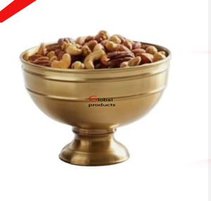 Bol de service de mariage et de fête en acier inoxydable en métal argenté de grande qualité pour restaurant et bar d'hôtel - Product Image 4