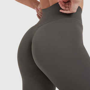 Leggings de compresión cintura alta Control de barriga pantalones de yoga transpirable ropa deportiva de entrenamiento sin costuras gimnasio ropa de fitness a granel al por mayor - Product Image 4