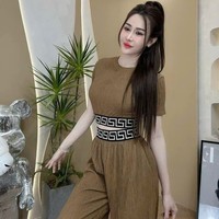 Ensemble Tailleur pour Femme, Naturel, Lavable, Emballage Personnalisé, Fabricant Vietnamien, Ensemble Long Deux Pièces pour Fille
