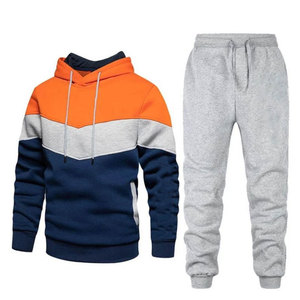 M & F Trajes deportivos de alta calidad para hombres Conjuntos de chándal con logotipo personalizado con ajuste holgado Patrón sólido Estilo más nuevo - Product Image 5