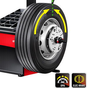Corghi ET1680 HD : Moniteur d'équilibrage de roues pour camions avec kit de levage automatique pour atelier de pneus - Product Image 4