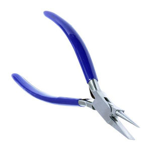 Mini pince à bec rond de haute qualité en acier inoxydable allemand avec poignée bleue pour bijoux de nez-outils et équipement de bijoux - Product Image 4