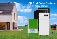10KW Off-Grid-Hybrid-Sonnensystem mit mono kristallinem MPPT-Controller mit Lifepo4-Lithium-Ionen-Batterie für den Heimgebrauch