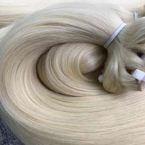 Extensiones de cabello Remy de Vietnam 100% más vendidas, precio al por mayor, cabello humano liso de hueso Rubio de alta calidad - Product Image 5