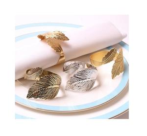 Anneaux de serviette faits à la main de conception antique bonne qualité trois ronds de serviette colorés pour la décoration de Table de dîner de fête de mariage - Product Image 1