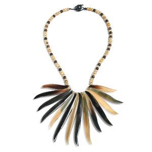 Mejor diseño collar de cuerno artesanía elegante mujer y niñas desgaste del partido y collar de cuerno de uso diario - Product Image 6