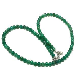 Collier pour femme en forme d'émeraude verte de laboratoire avec chaîne en argent sterling 925. - Product Image 5