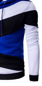 Sudadera con Capucha para Hombre, Estilo Moderno, Multicolor, Manga Larga, de la Mejor Calidad, Transpirable, de Algodón y Felpa, con Triple Color - Product Image 5