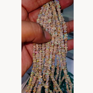 ลูกปัดเอธิโอเปียนโอปอล22เส้น3มม.-5มม. เม็ดหยาบ790 CTS 18นิ้ว iroc ขายอัญมณีคุณภาพสูงตัด $127สำหรับทุกคน - Product Image 3