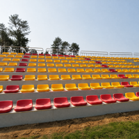 Siège de tribune pour stade sportif intérieur/extérieur, rangée de sièges pour public, chaise pour usage scolaire, plastique HDPE, garantie 5 ans