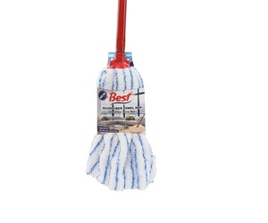 Smart Home Modern Design <b>Microfiber</b> Cloth Flat <b>Mop</b> with 120 cm Handle Durable Wet Floor Cleaning Towel - Product Image 1