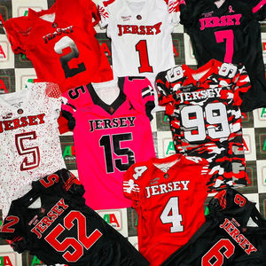 Maillot de football américain maillot de fan de sublimation parent matériel de broderie en sergé grande taille support personnalisé fabricant d'usine tous - Product Image 1