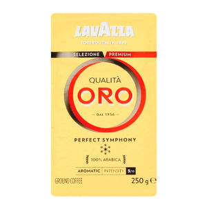 Grains de café Lavazza Qualita Oro 250g Prix abordable Tendance Classique Café italien Arabica pour la préparation à domicile et au bureau - Product Image 5