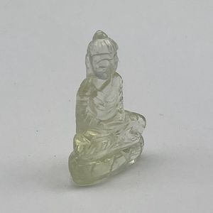 Buda de cristal del desierto libio Natural tallado raro LDG calavera tallada a mano calavera bellamente tallada calavera - Product Image 3