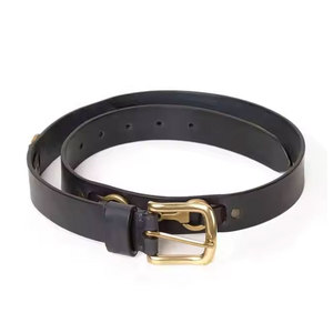 Ceintures en cuir uni élégantes de haute qualité pour dames boucle en or accessoires équestres pour femmes cavalières - Product Image 6