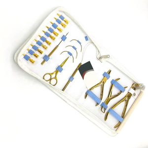 Herramientas para el cabello Cinta profesional en extensiones de cabello Alicates Extensiones de trama de acero inoxidable Cinta de sellado Alicates de abrazadera - Product Image 6