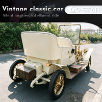 Voiture électrique classique vintage Go Star 4 places, style rétro, certifiée CE, autonomie de 200 km, vitesse maximale de 30 km/h, haute qualité, vente, pneus de 13 pouces