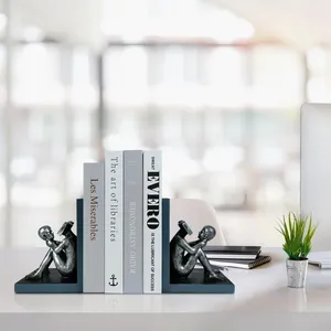 Support de livre réglable en aluminium pour bureau à domicile, robuste, plaqué or, figurine moderne 3D antique, table d'étude polie - Product Image 3