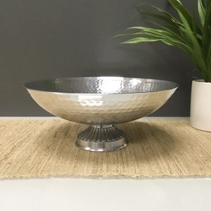 Bol en métal en aluminium de grande taille de haute qualité brillant fait à la main vaisselle de service de fantaisie pour le mélange de pouding aux fruits secs de bonne qualité - Product Image 4