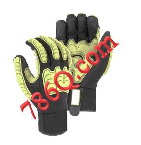 Gant de mécanicien Knucklehead avec protection contre les chocs et gants de rembourrage de paume à vendre - Product Image 1