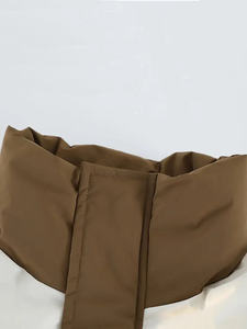 Veste matelassée imperméable unisexe d'hiver, formelle, ample, avec fermeture éclair, design uni, service OEM, meilleure qualité, logo frontal - Product Image 2
