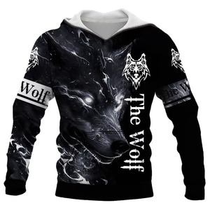 Haute qualité hommes automne Streetwear à capuche coton/Polyester polaire grande taille Sublimation impression numérique sweats à capuche - Product Image 3