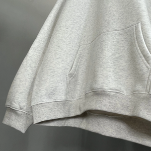 Sweat à capuche d'hiver pour homme 100 % coton épais, respirant, écologique, imperméable, coupe classique, avec poche et impression en relief personnalisée - Product Image 6