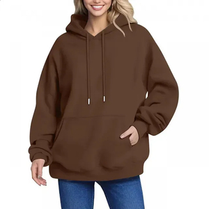 Alta calidad de gran tamaño estilo callejero transpirable señoras sudaderas con capucha en blanco liso a granel invierno mujeres cremallera Sudadera con capucha ropa al por mayor - Product Image 6