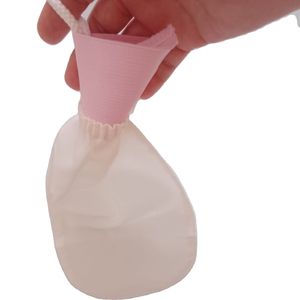 Pochette de bain turque en soie élastique au poignet pour peau sensible et normale, visage et corps, brosses de bain, éponges - Product Image 1