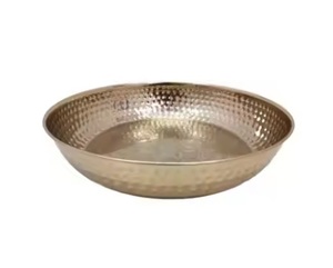 Juego de tres cuencos plateados de estilo árabe de alta calidad, cuencos reutilizables de acero inoxidable para servir alimentos, ecológicos para fiestas - Product Image 6