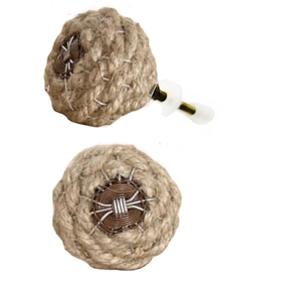 Style industriel corde de jute tissé à la main boutons porte tiroir armoire placard poignée tire cuisine armoire commode chambre appartement - Product Image 2