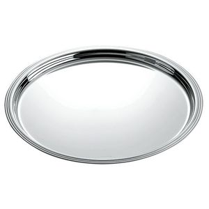 Élégant plateau de service décoratif en acier inoxydable conçu pour les banquets formels en famille et les occasions en plein air - Product Image 3